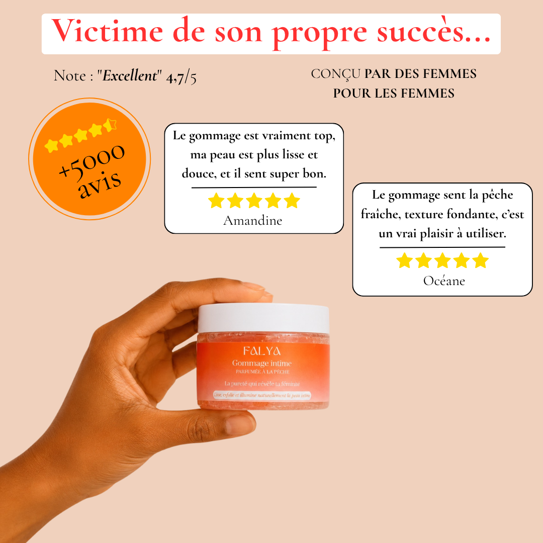 Gommage intime - Velours de pêche